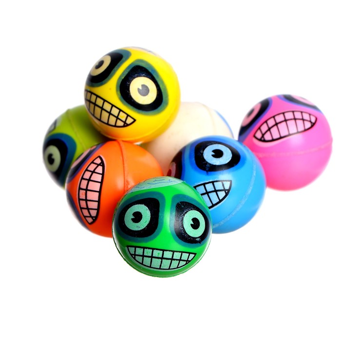Мяч каучук «Монстрик», цвета МИКС мяч каучук шарики световой цвета микс