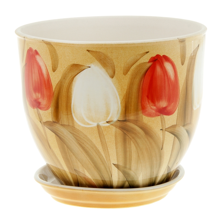 Кашпо "Виктор" тюльпаны, 4 л