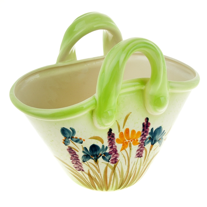 Кашпо "Корзинка" полянка, 4 л