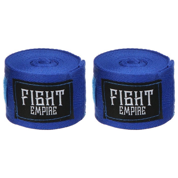 Бинт боксёрский FIGHT EMPIRE 4 м, цвет синий