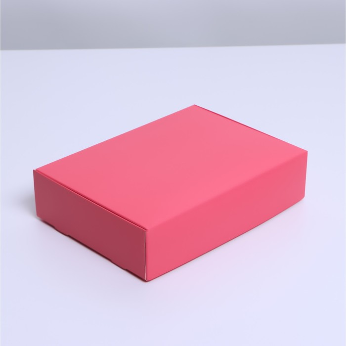 Коробка подарочная складная, упаковка, «Фуксия», 21 х 15 х 5 см коробка подарочная кристаллы 21 х 15 х 5 см