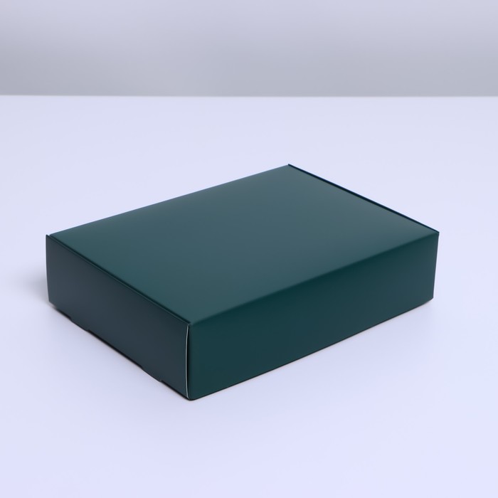 коробка подарочная треугольники 21 х 15 х 5 см Коробка подарочная складная, упаковка, «Изумрудная», 21 х 15 х 5 см