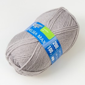 

Пряжа Chelsea MAX (Челси max) 50% шерсть англ.кроссбред, 50% акрил 200м/100гр св. серый (7)