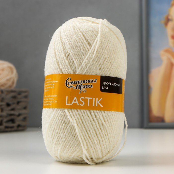 

Пряжа Lastik (Ластик) 28% имп.мер.шерсть,69% акрил, 3% эластан 365м/100гр суровый_v2 (25)