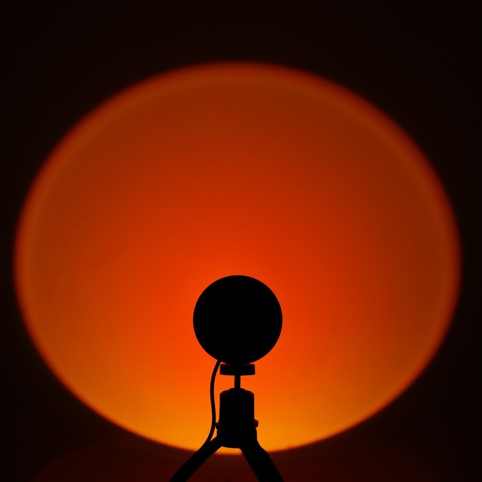 Лампа атмосферная "Алый закат", 7Вт, от USB, 5В