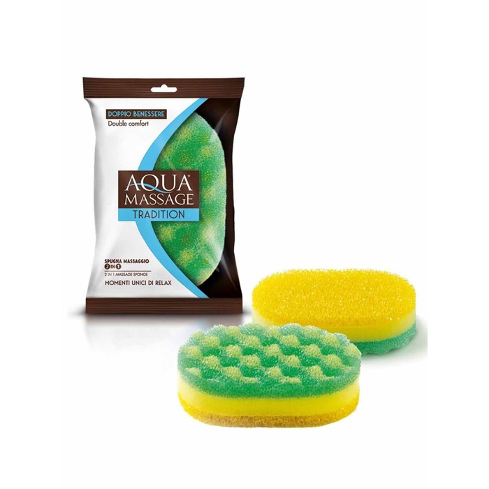 Губка массажная 2 в 1
