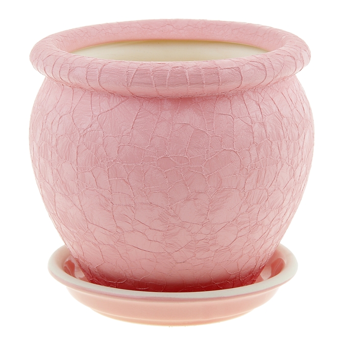 Кашпо "Вьетнам" шёлк, розовое, 1,5 л