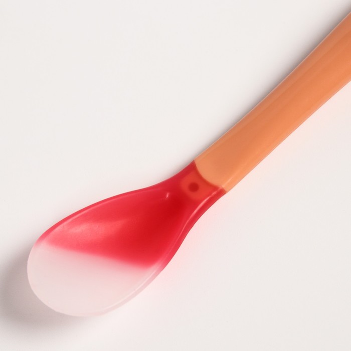 Набор для кормления: миска на присоске 340 мл., с крышкой, термоложка, цвет розовый