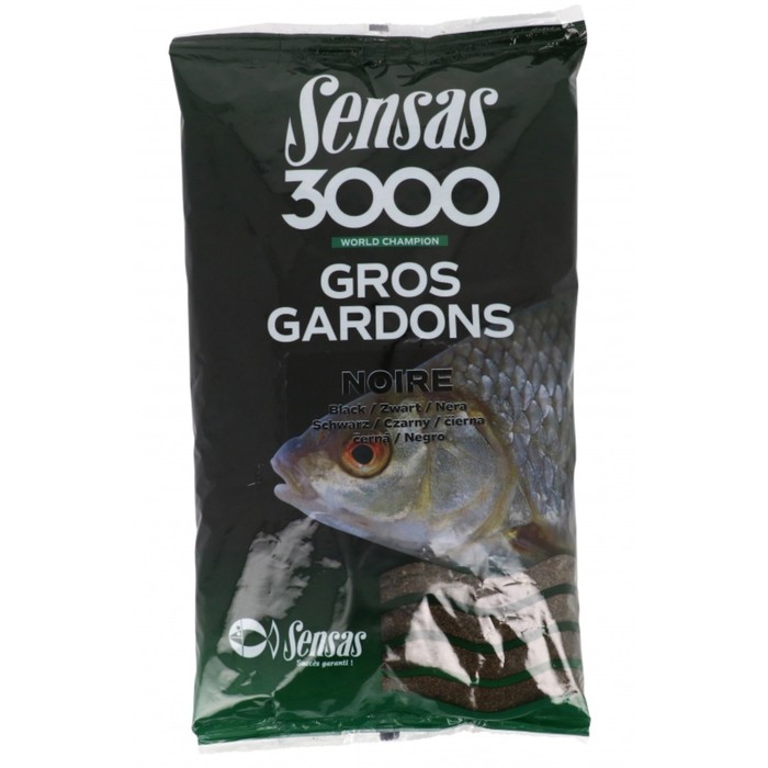 Прикормка Sensas 3000 GROS GARDONS Noir 1кг