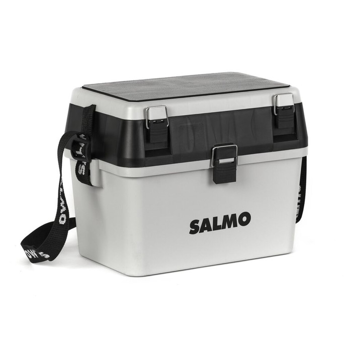 ящик рыболовный зимний salmo пласт 39 5x24 5x38см сер Ящик рыболовный зимний Salmo 2-х ярус.(из 2-х частей) пласт. 38x24.5x29см сер.