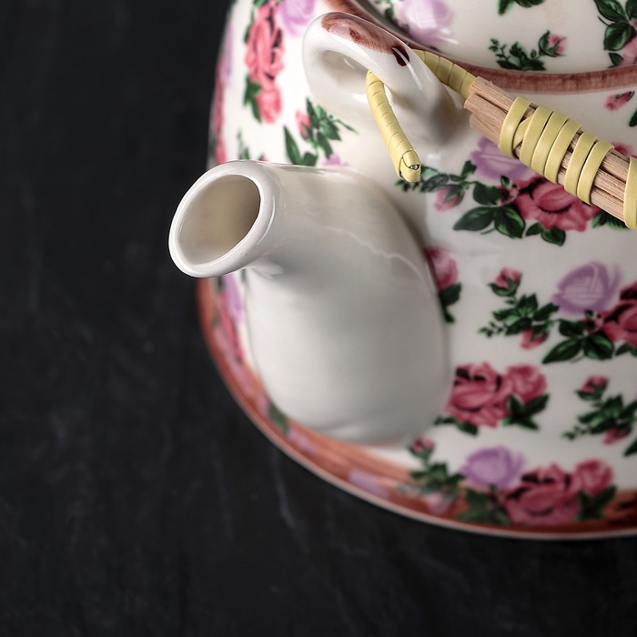 Чайник заварочный 900 мл "Розовый букет"
