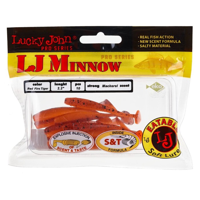 

Виброхвосты съедобные LJ Pro Series MINNOW 2.2in (05.60)/T48 10шт.