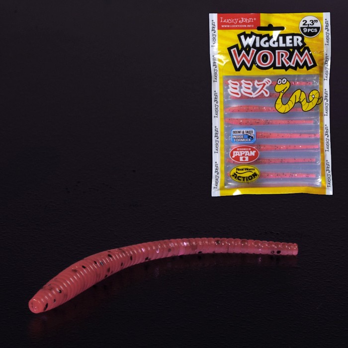 

Слаги съедобные искусственные LJ Pro Series WIGGLER WORM 05.84/052 9шт.