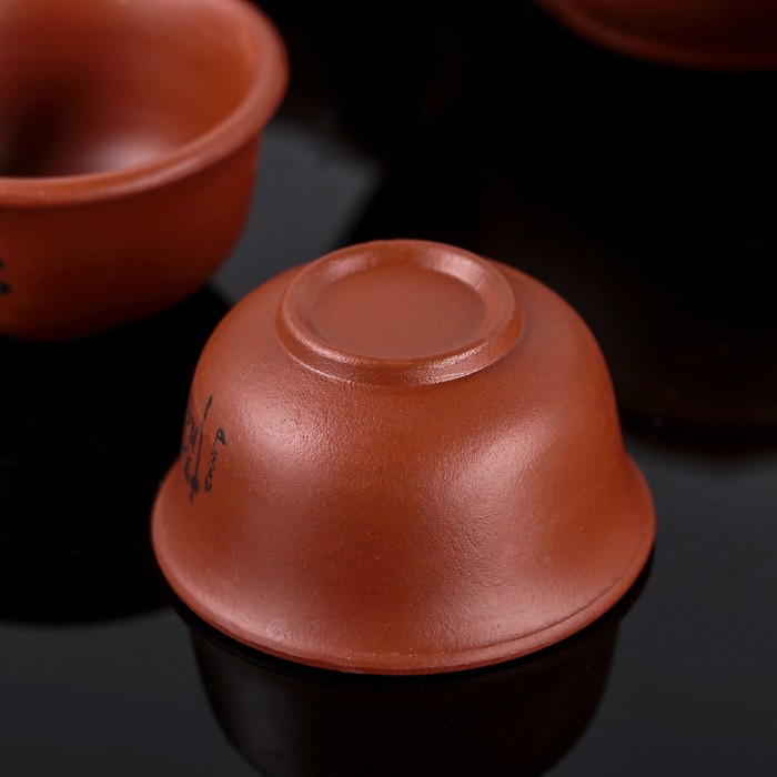 Набор для чайной церемонии 8 предметов "Иероглиф" (чайник 150 мл, чахай 100 мл, чашка 30 мл)