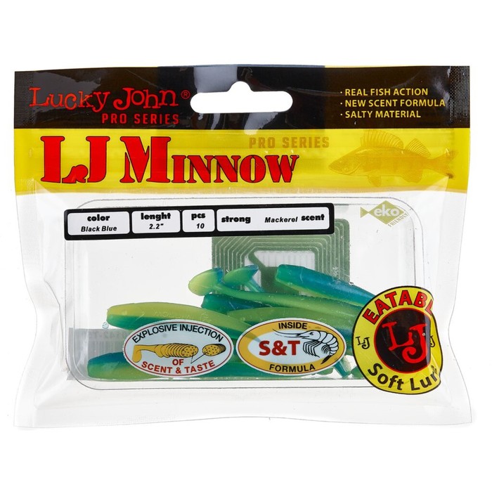 

Виброхвосты съедоб. искусст. LJ Pro Series MINNOW 2.2in (05.60)/T50 10шт.