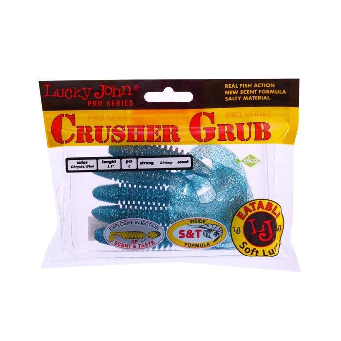 

Твистеры съедобные искусственные LJ Pro Series CRUSHER GRUB, 9.9 см, цвет T05, 5 шт.