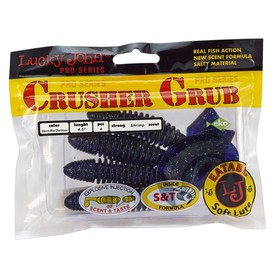 

Твистеры съедобные искусственные LJ Pro Series CRUSHER GRUB 4,5in (11,40)/T52 4шт.