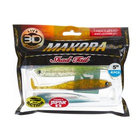 

Виброхвосты LJ 3D Series MAKORA SHAD TAIL 5.0in (12,70)/MIX1 4шт.