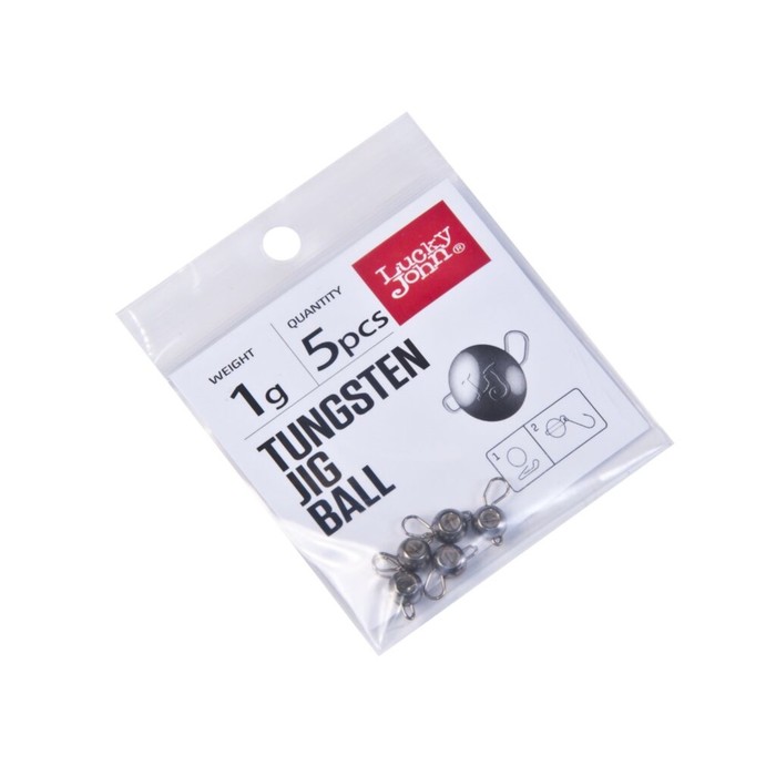 фото Груз-головки lj pro series tungsten jig ball вольф. разбор. 001г 5шт. lucky john