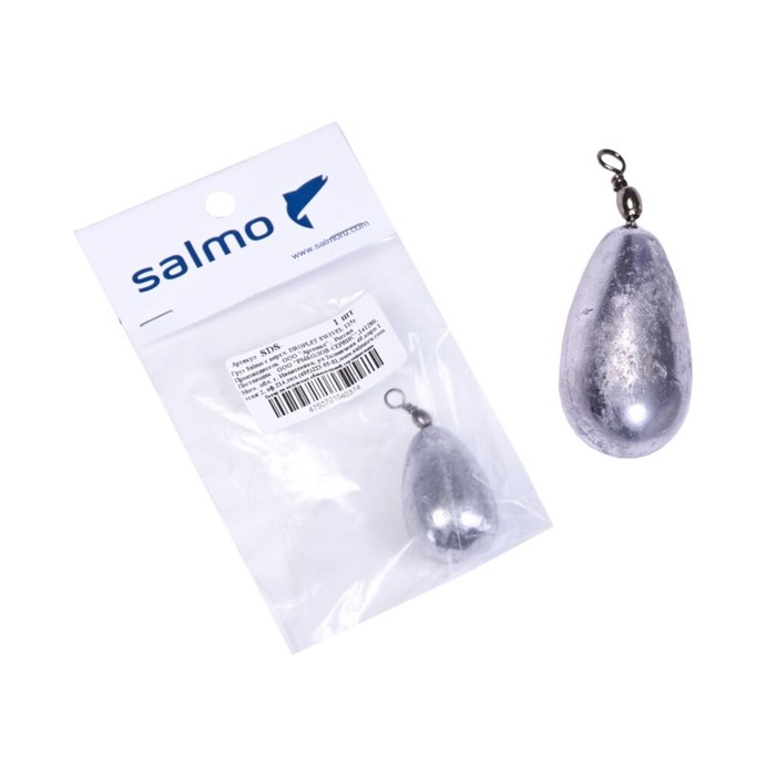 фото Груз salmo с вертл. droplet swivel 170г