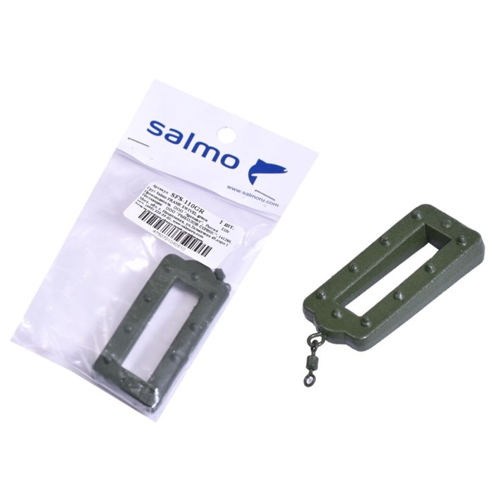 фото Груз salmo frame swivel green 110г