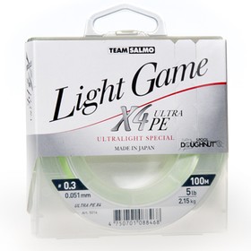 

Леска плетёная Team Salmo LIGHT GAME Fine Green X4 100/005