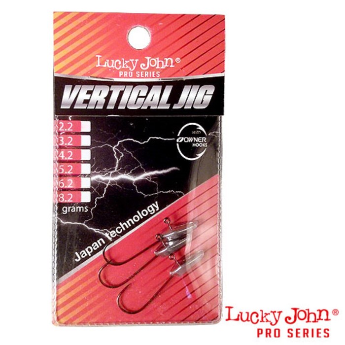 

Джиг-головки Lucky John VERTICAL JIG 18.0г 2шт.