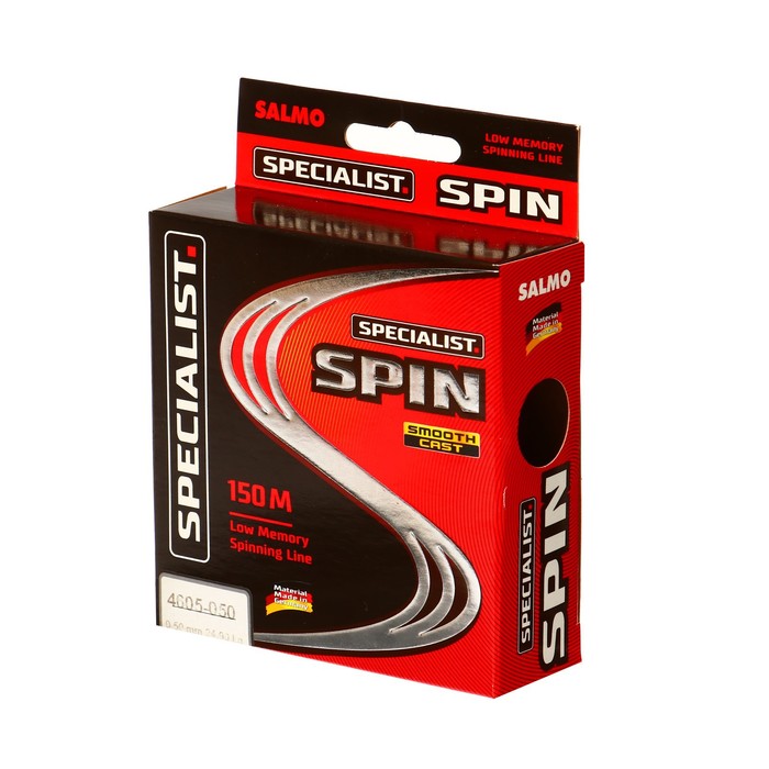 

Леска монофильная Salmo Specialist SPIN, диаметр 0.50 мм, тест 24.9 кг, 150 м