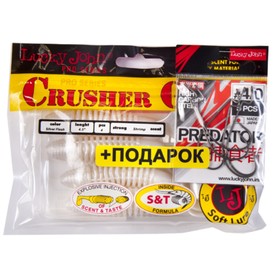 

твистер LJ ProSeries CRUSHER GRUB4,5in/T53 и крючки офсетные LJ PREDATOR сер.LJH345 разм.004 75958