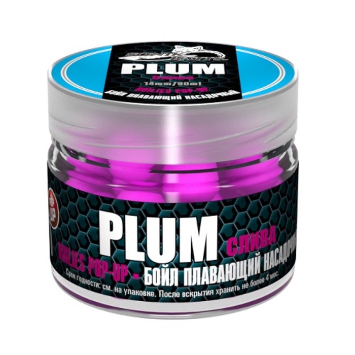 

Бойлы насад. плав. Sonik Baits PLUM Fluo Pop-ups 14мм 90мл