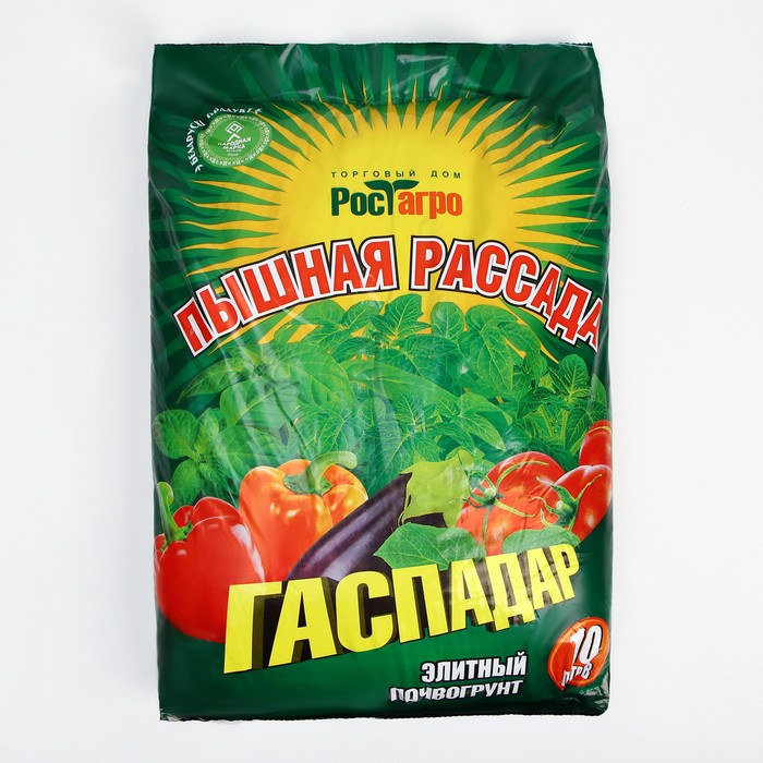 

Почвогрунт Элитный Гаспадар "Пышная рассада", 10 л