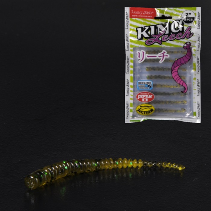 

Слаги съедобные искусственные LJ Pro Series KING LEECH 05.08/PA19 9шт.