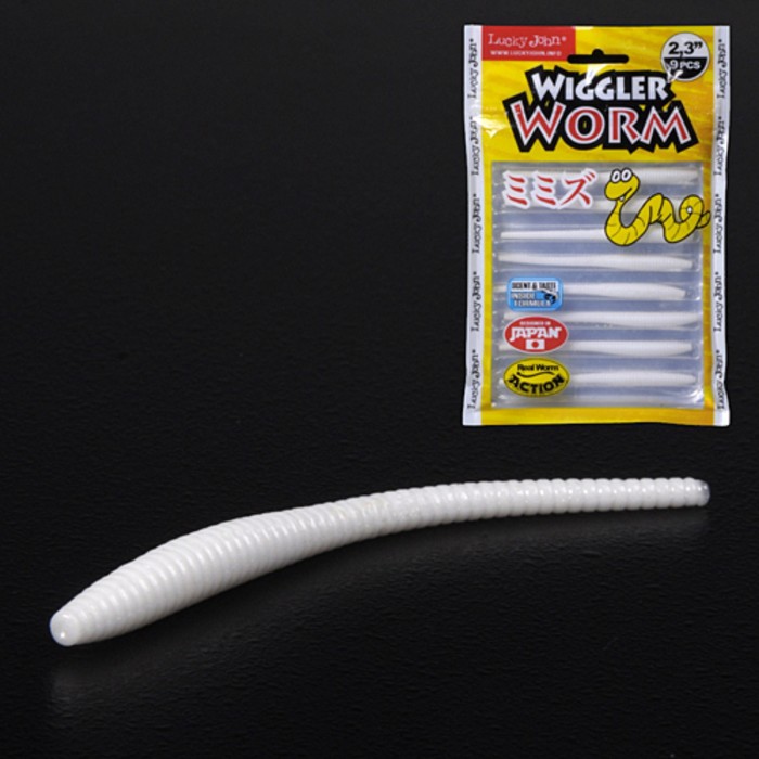 

Слаги съедобные искусственные LJ Pro Series WIGGLER WORM 05.84/033 9шт.