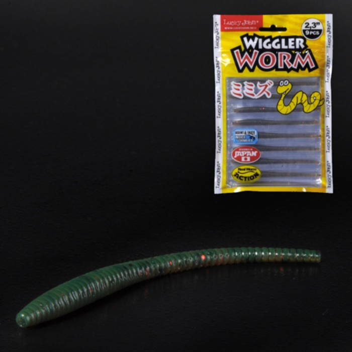 

Слаги съедобные искусственные LJ Pro Series WIGGLER WORM 05.84/PA16 9шт.