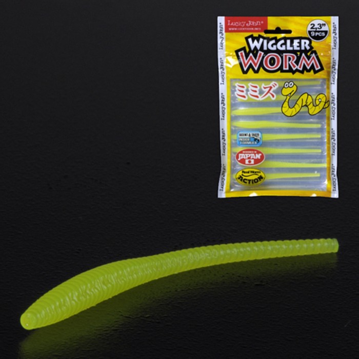 

Слаги съедобные искусственные LJ Pro Series WIGGLER WORM 05.84/101 9шт.