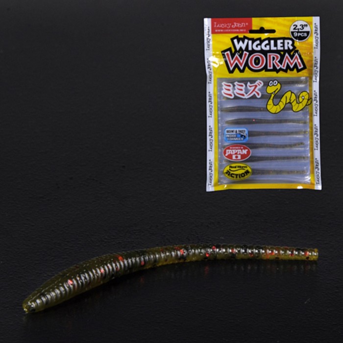 

Слаги съедобные искусственные LJ Pro Series WIGGLER WORM 05.84/PA03 9шт.