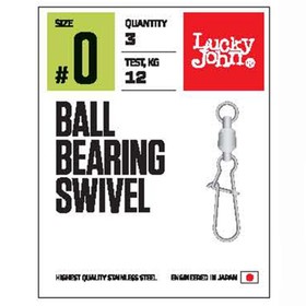 

Вертлюги c застеж. и подш. LJ Pro Series BALL BEARING SWIVEL 006 3шт.