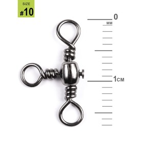 

Вертлюги трехстор. LJ Pro Series CROSSLINE SWIVEL 010 10шт.