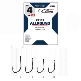 

Крючки Cobra ALLROUND сер. CA113 разм.006 10шт.