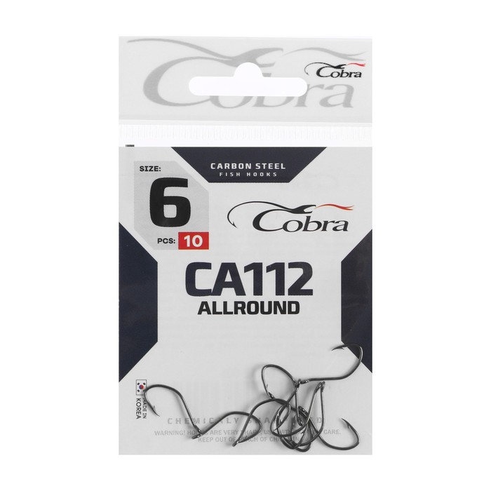 фото Крючки cobra allround, серия ca112, № 06, 10 шт.