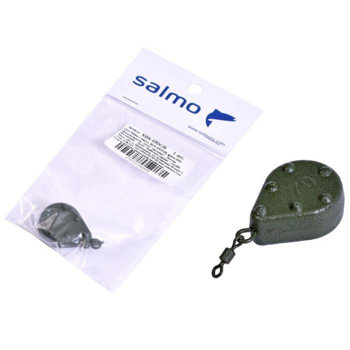 фото Грузило salmo с вертл. bun swivel green 050г