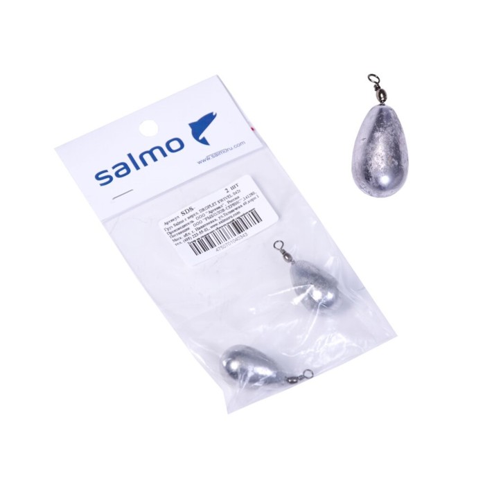 фото Груза salmo с вертл. droplet swivel 042г 2шт