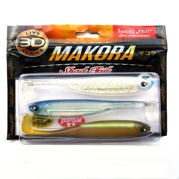 

Виброхвосты LJ 3D Series MAKORA SHAD TAIL 6.0in (15,24)/MIX1 3шт.