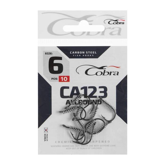 фото Крючки cobra allround, серия ca123, № 06, 10 шт.