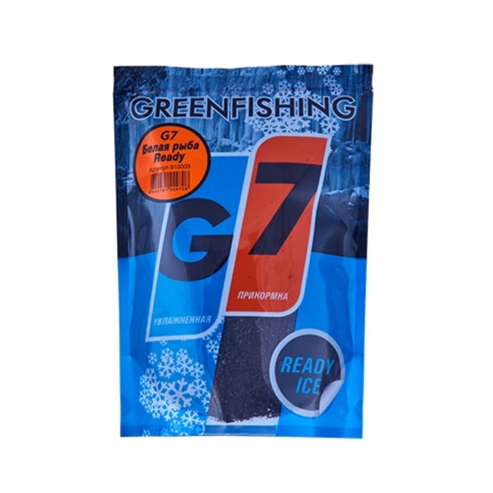 фото Прикормка зимняя готовая g-7 белая рыба ready 0.35кг greenfishing