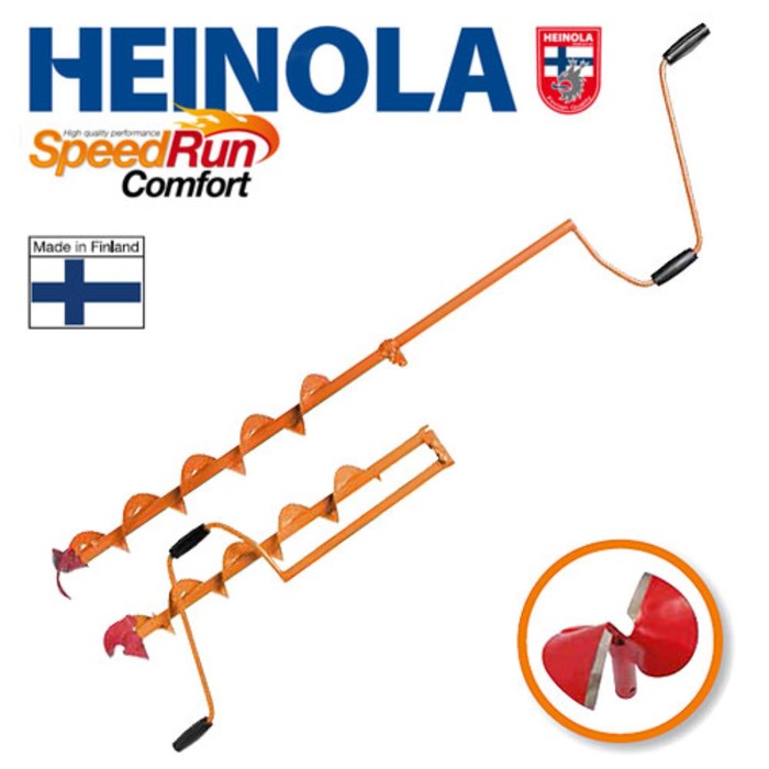 удлинитель heinola speedrun extender 135 мм 0 3 м Ледобур Heinola SpeedRun COMFORT, 135 мм, 0. 6м