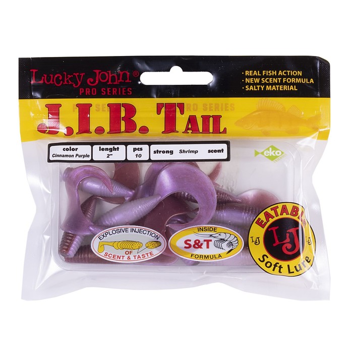 

Твистеры съедобные LJ Pro Series J.I.B TAIL 2.0in (05.10)/T43 10шт.