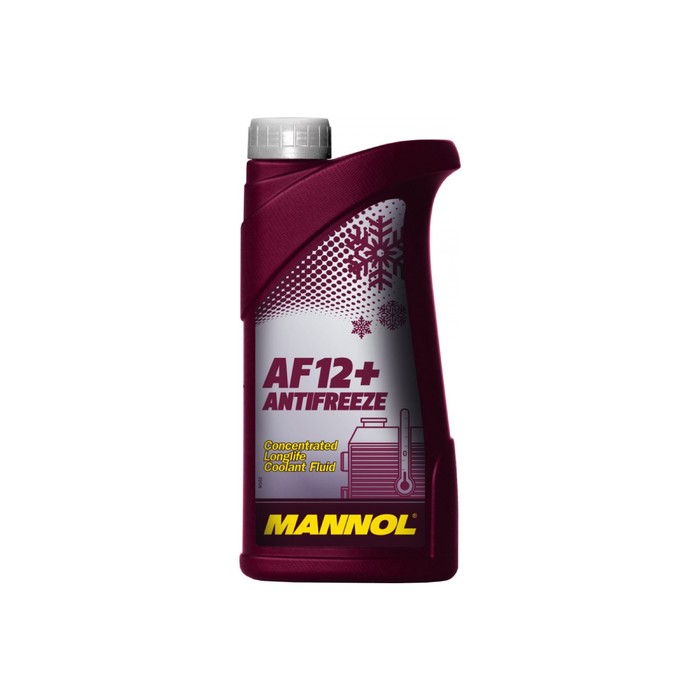 фото Антифриз mannol концентрат antifreeze af12+ longlife, красный, 1 л