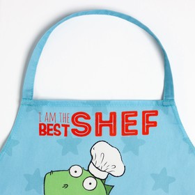 

Фартук детский Этель "Best shef dino", 46х60 см, 100% хлопок, саржа