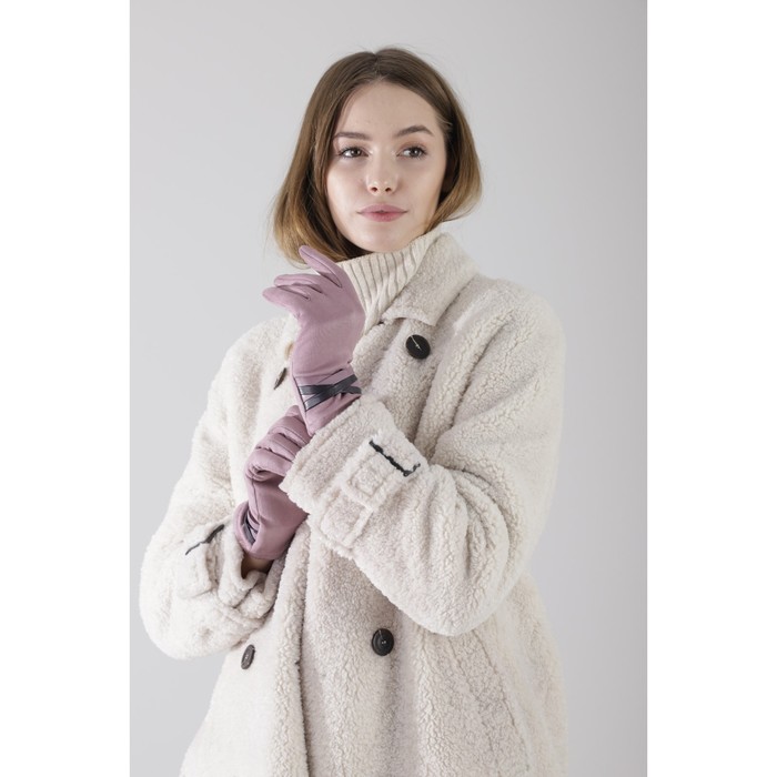 

Перчатки, размер 6.5, без утеплителя, цвет пудра